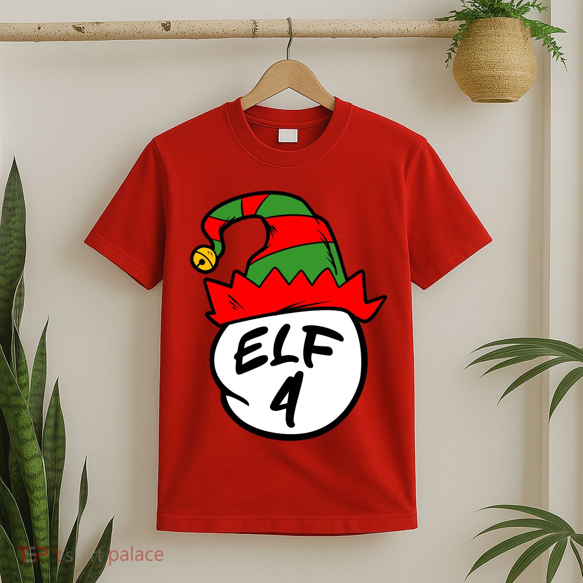 Matching Family Group Elf Hat 4 T-Shirt