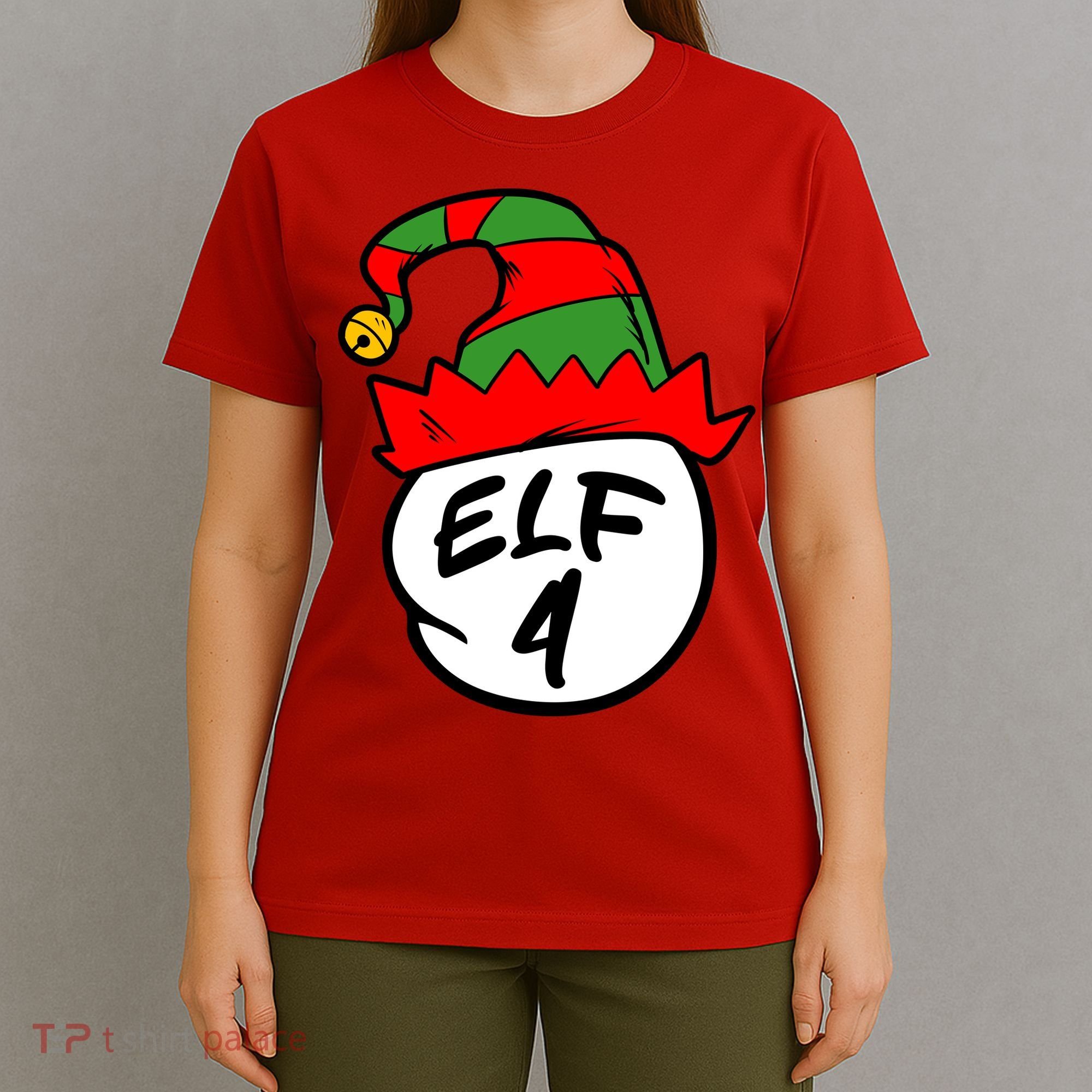 Matching Family Group Elf Hat 4 T-Shirt