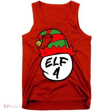 Matching Family Group Elf Hat 4 Tank Top