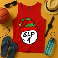 Matching Family Group Elf Hat 4 Tank Top thumb 4