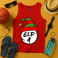 Matching Family Group Elf Hat 4 Tank Top thumb 4