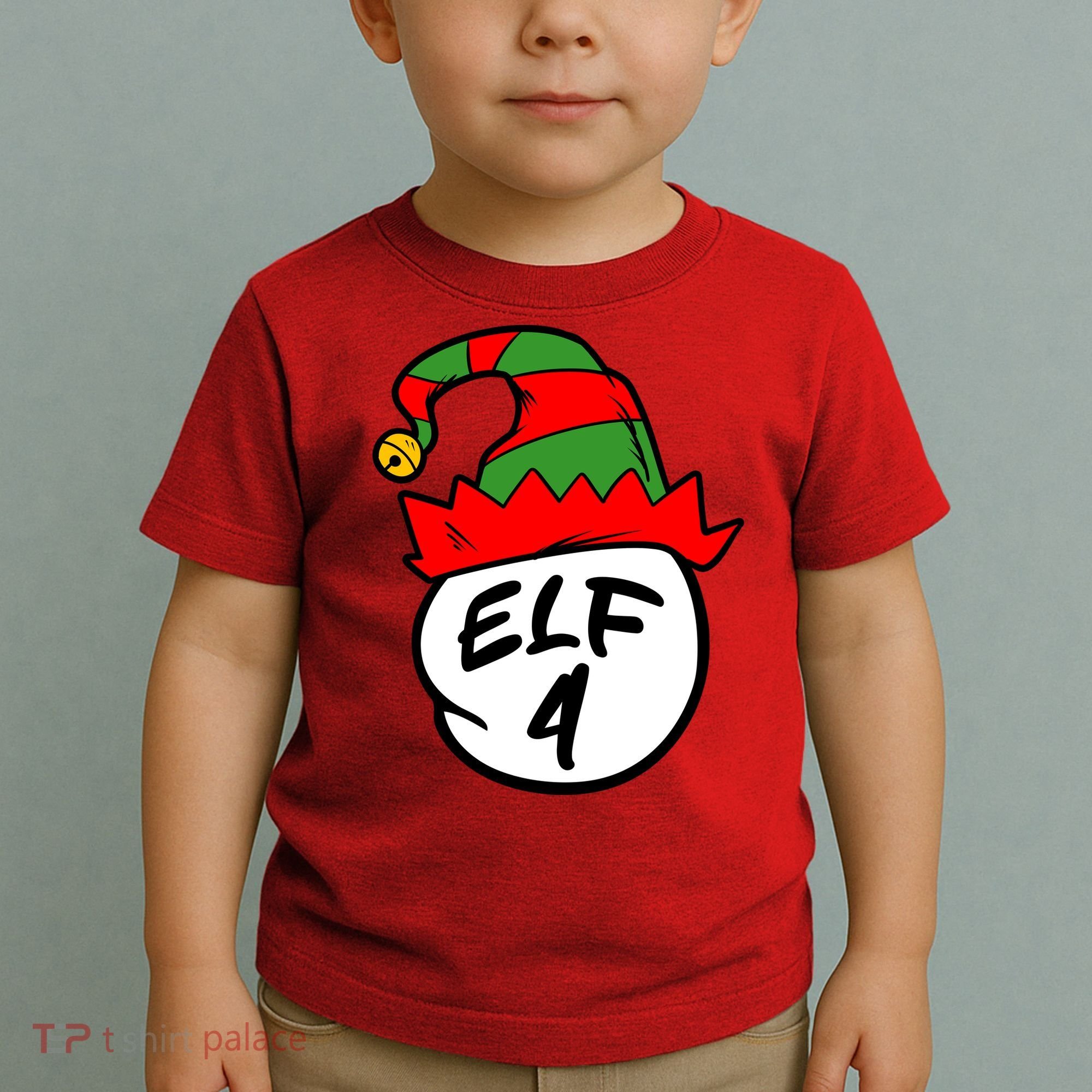 Matching Family Group Elf Hat 4 Toddler T-Shirt