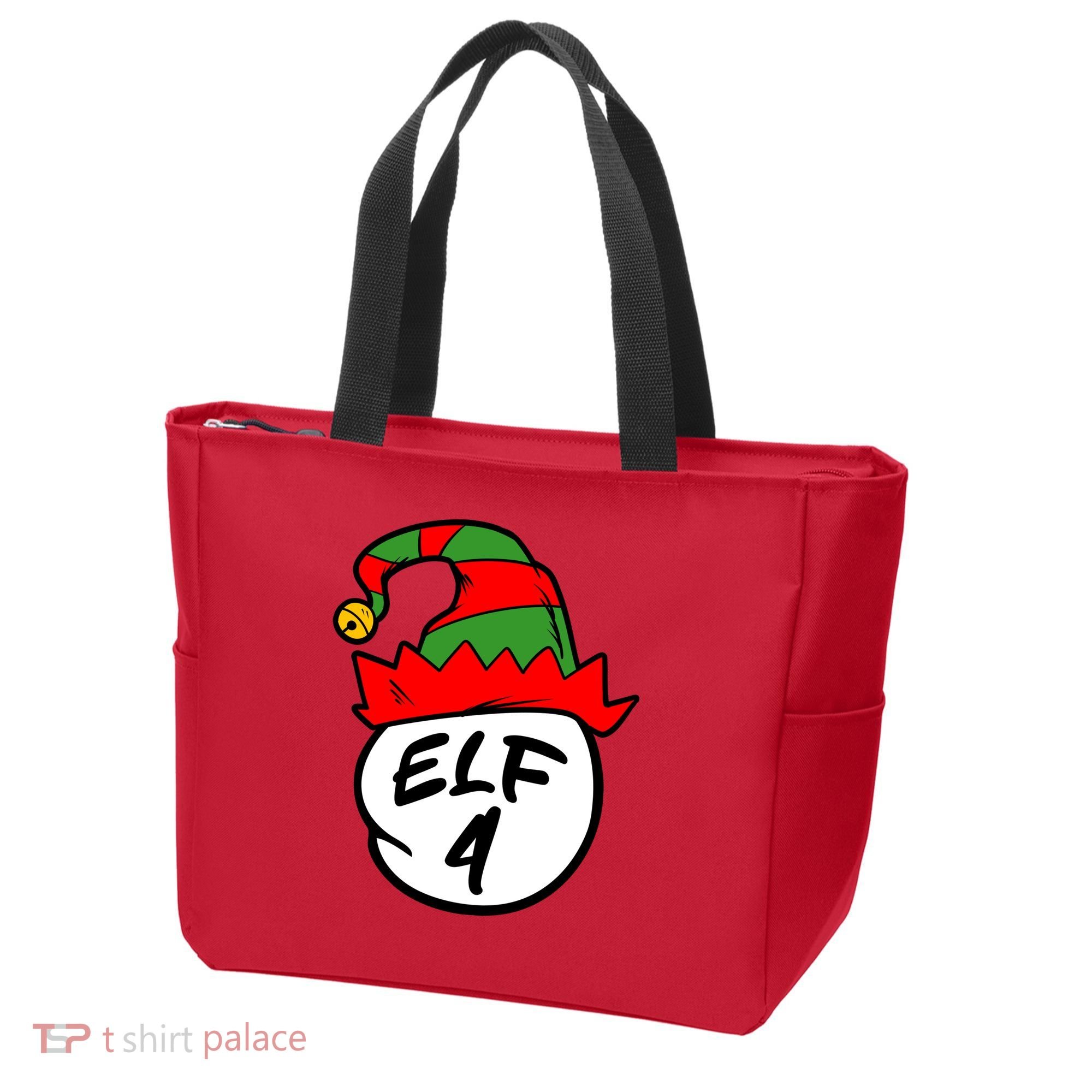 Matching Family Group Elf Hat 4 Tote Bag