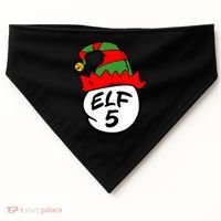 Matching Family Group Elf Hat 5 USA-Made Doggie Bandana thumb 0