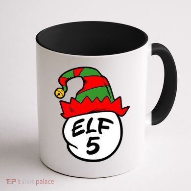 Matching Family Group Elf Hat 5 Coffee Mug back