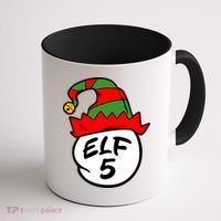 Matching Family Group Elf Hat 5 Coffee Mug thumb 1