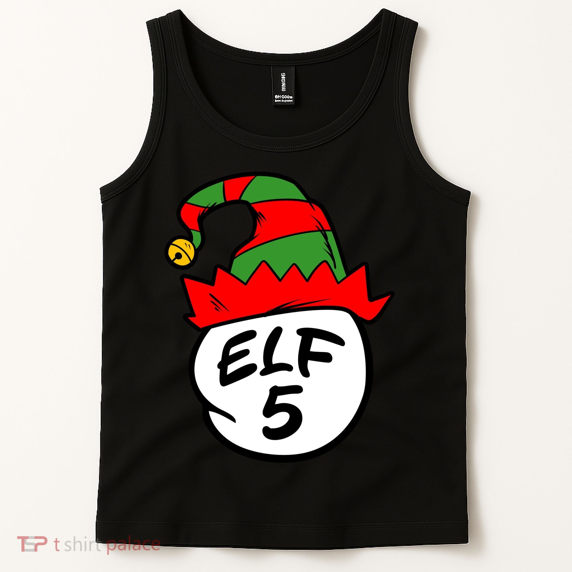 Matching Family Group Elf Hat 5 Tank Top