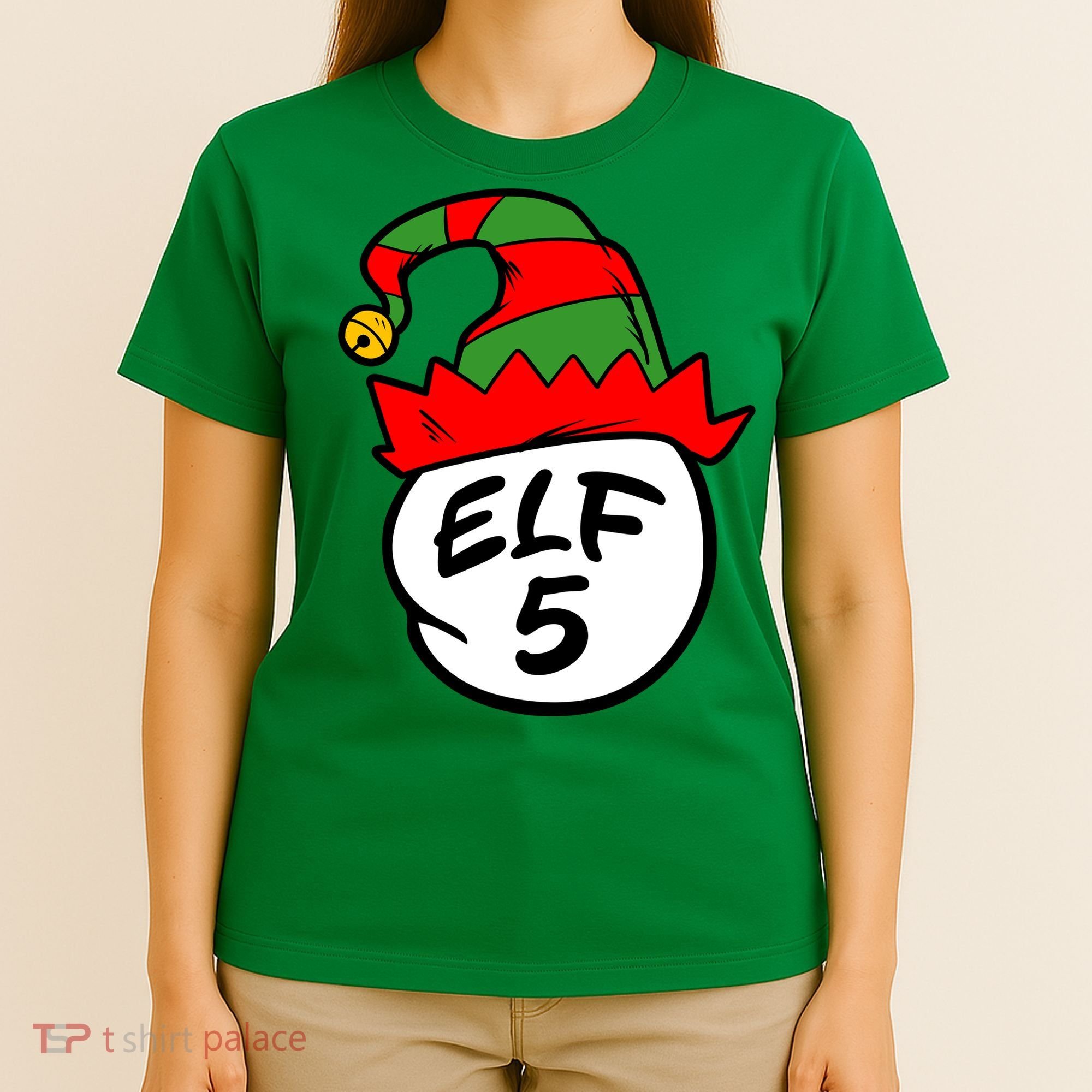 Matching Family Group Elf Hat 5 T-Shirt