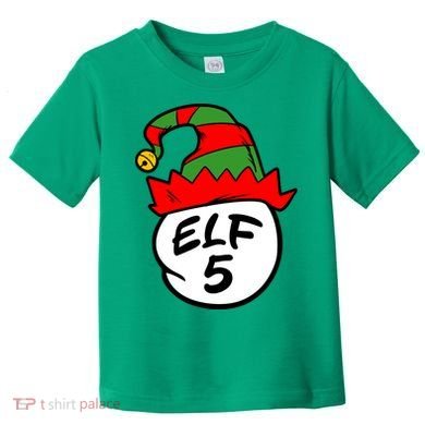 Matching Family Group Elf Hat 5 Toddler T-Shirt