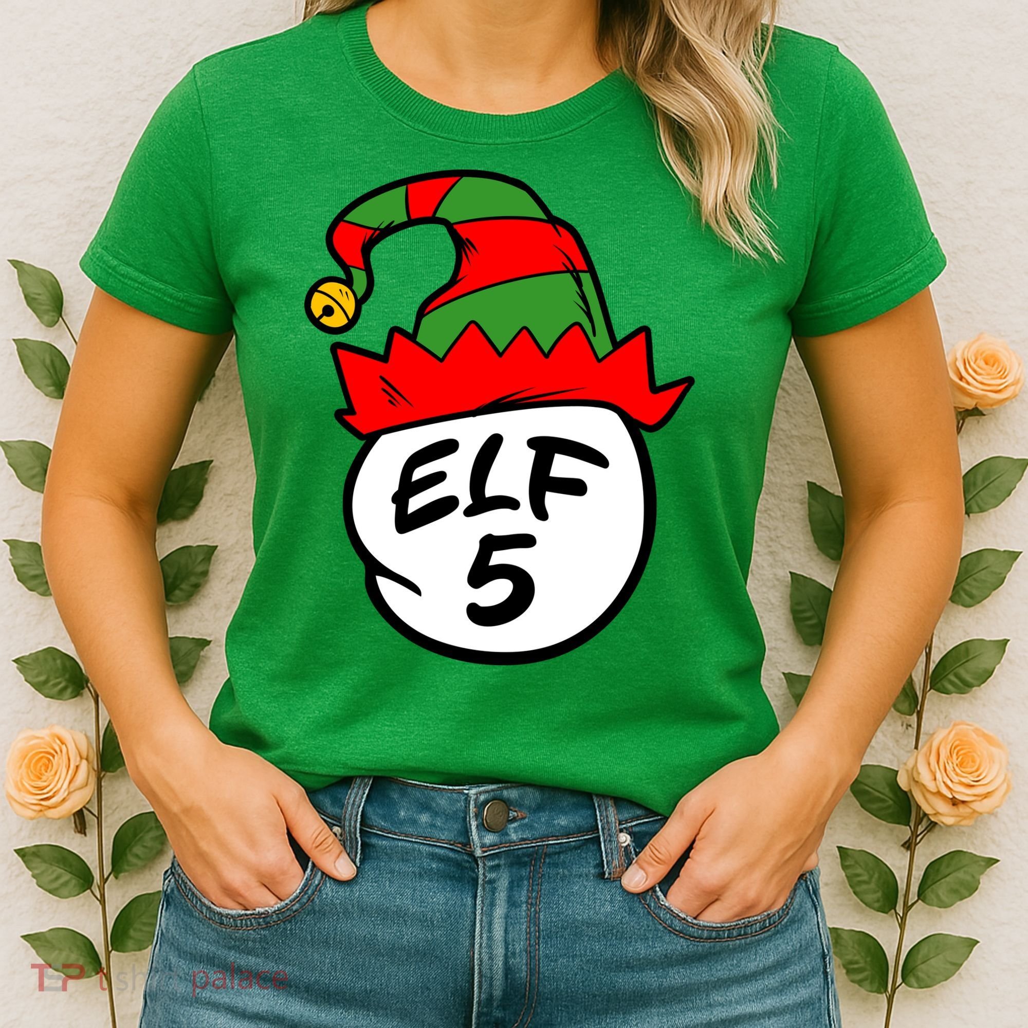 Matching Family Group Elf Hat 5 Women's T-Shirt