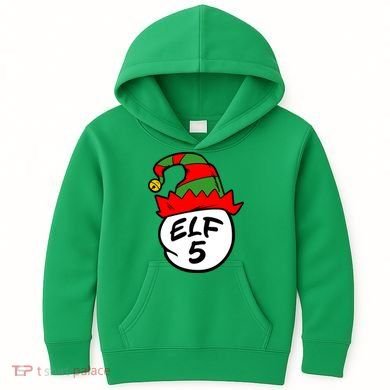 Matching Family Group Elf Hat 5 Kids Hoodie