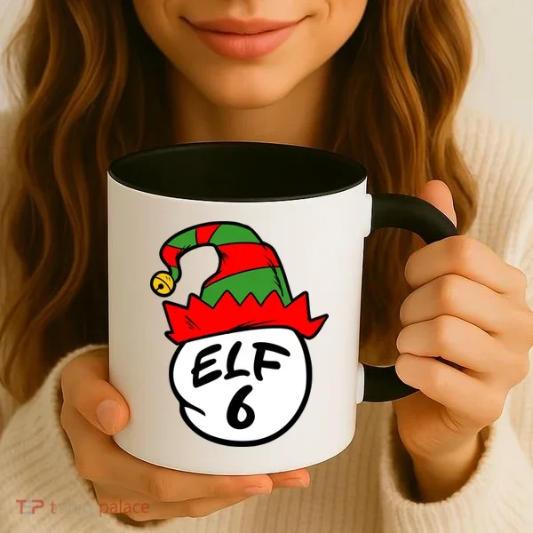 Matching Family Group Elf Hat 6 Coffee Mug