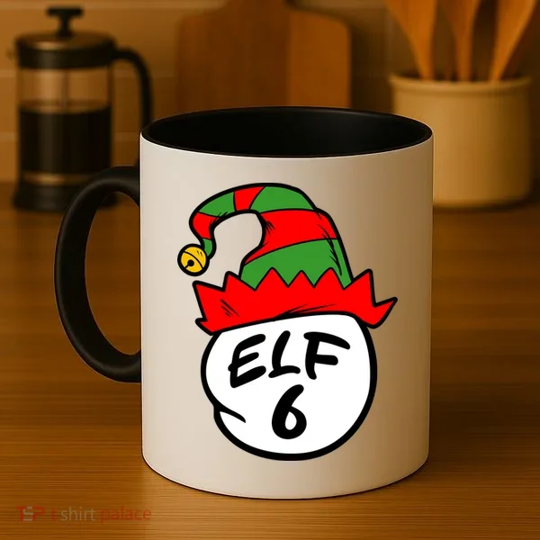 Matching Family Group Elf Hat 6 Coffee Mug