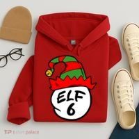 Matching Family Group Elf Hat 6 Hoodie thumb 4