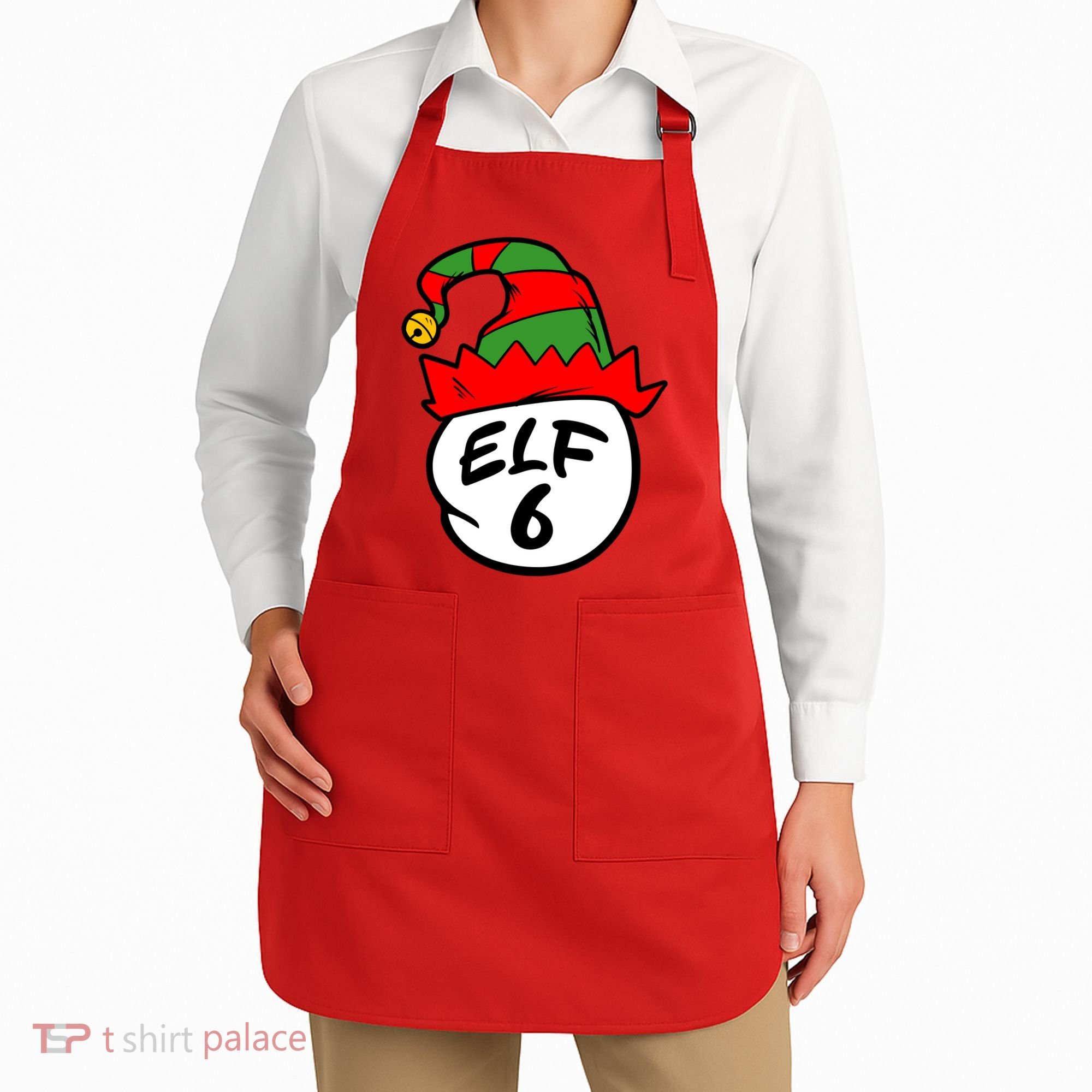 Matching Family Group Elf Hat 6 Apron