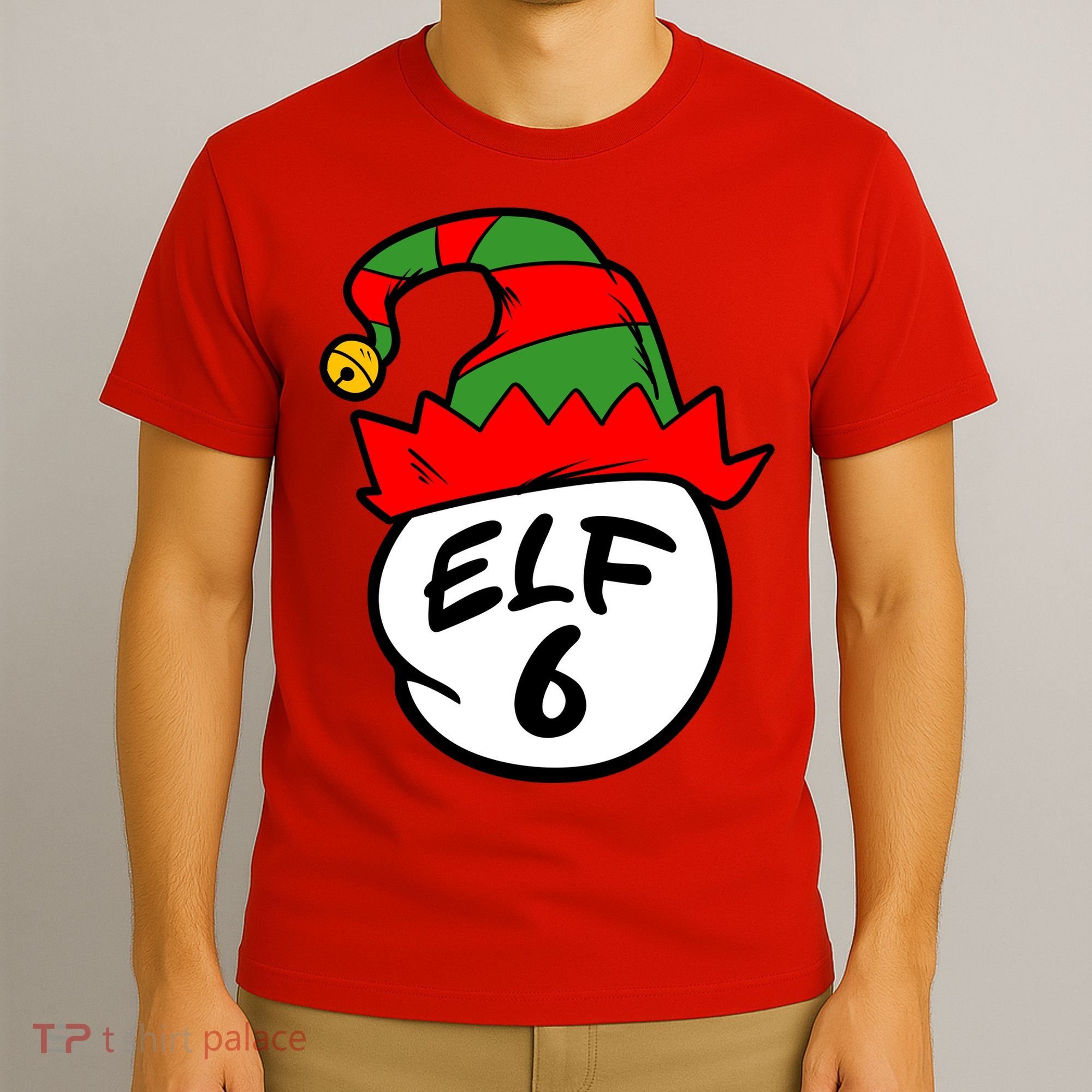 Matching Family Group Elf Hat 6 T-Shirt