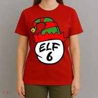 Matching Family Group Elf Hat 6 T-Shirt thumb 4