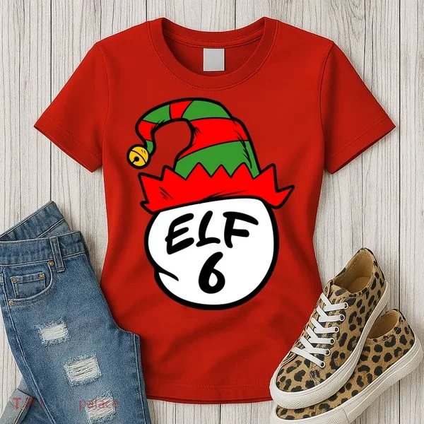 Matching Family Group Elf Hat 6 Women's T-Shirt