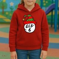 Matching Family Group Elf Hat 6 Kids Hoodie thumb 3