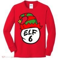 Matching Family Group Elf Hat 6 Kids Long Sleeve Shirt thumb 0