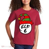 Matching Family Group Elf Hat 6 Kids T-Shirt thumb 2