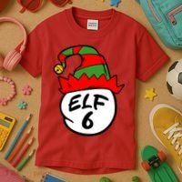 Matching Family Group Elf Hat 6 Kids T-Shirt thumb 3