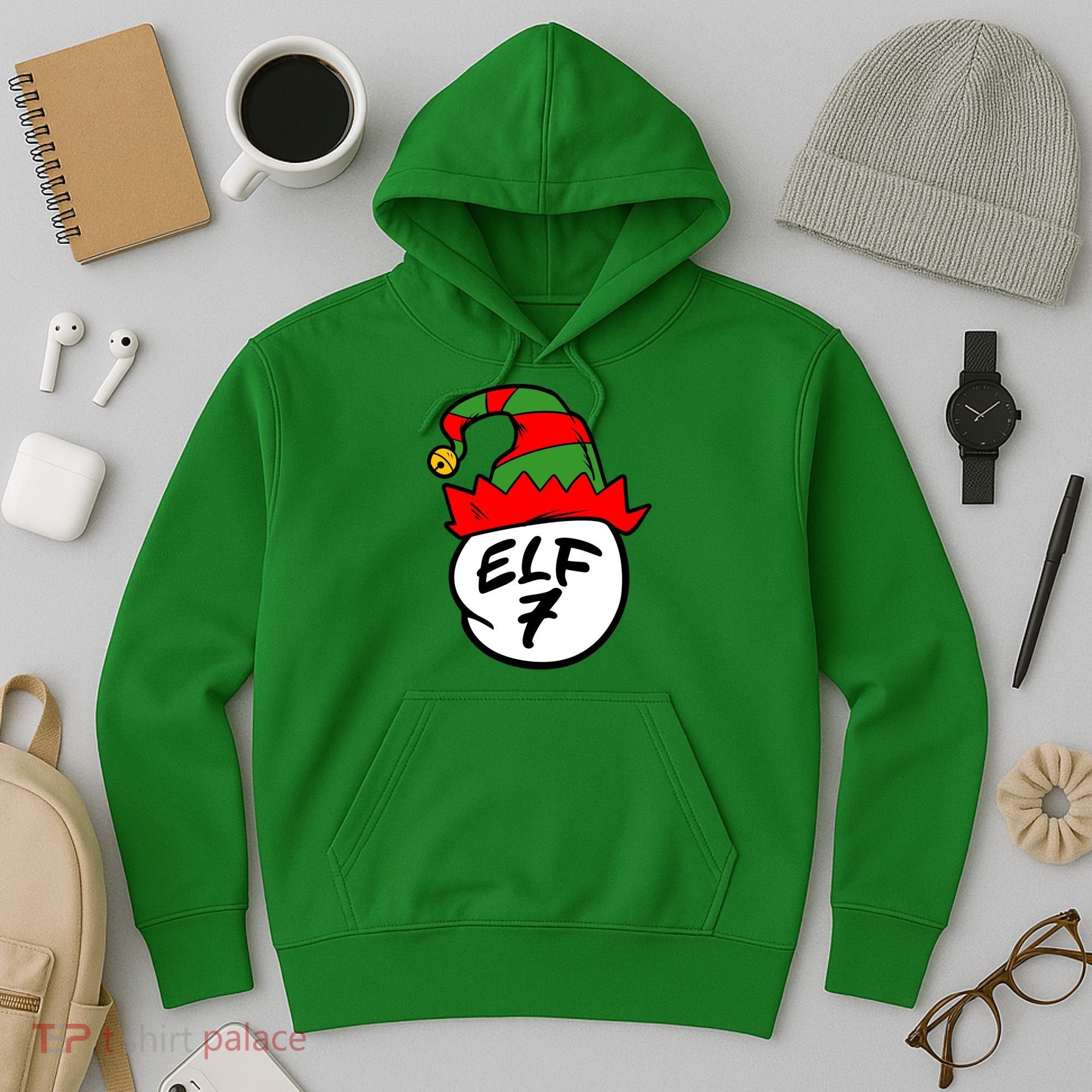Matching Family Group Elf Hat 7 Hoodie