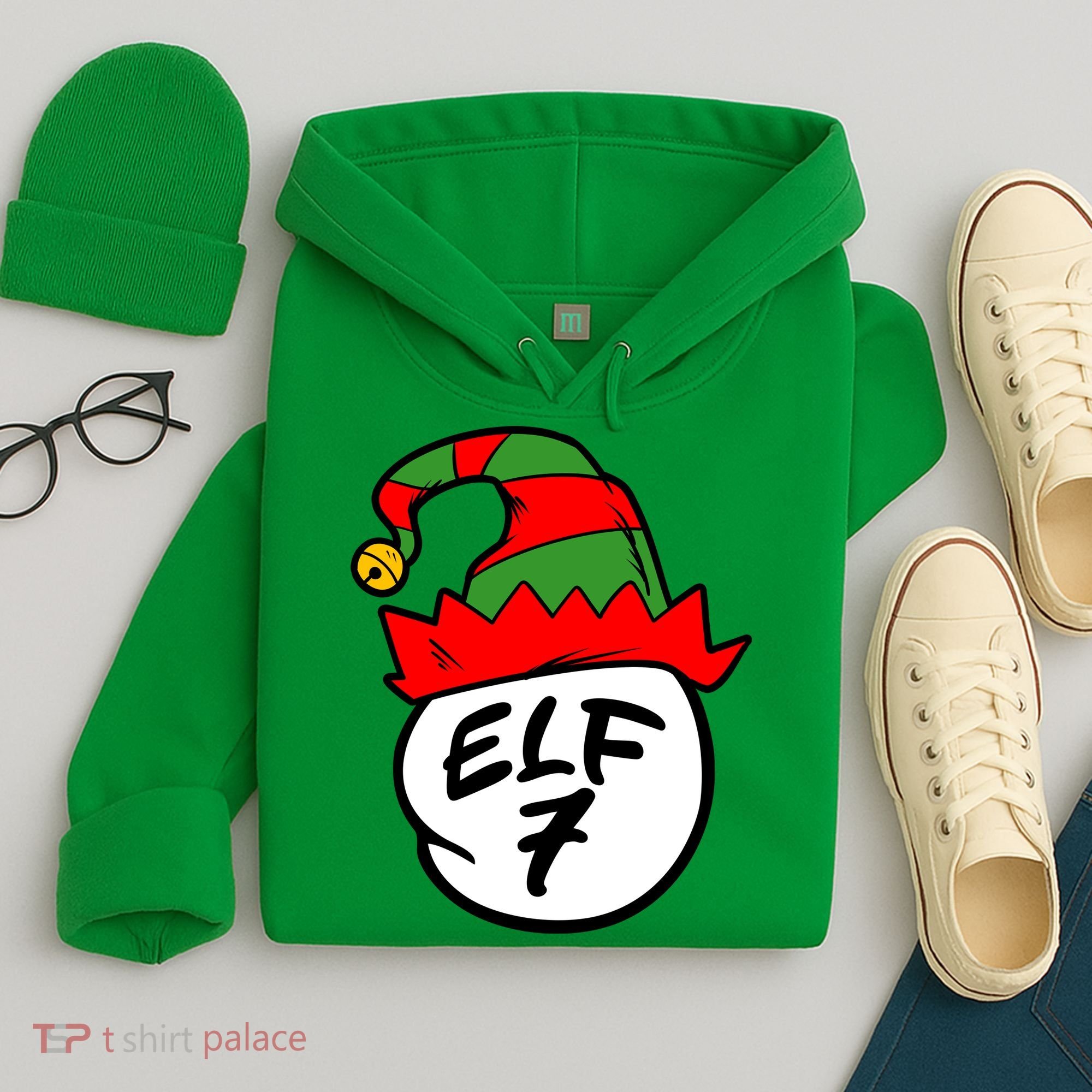 Matching Family Group Elf Hat 7 Hoodie