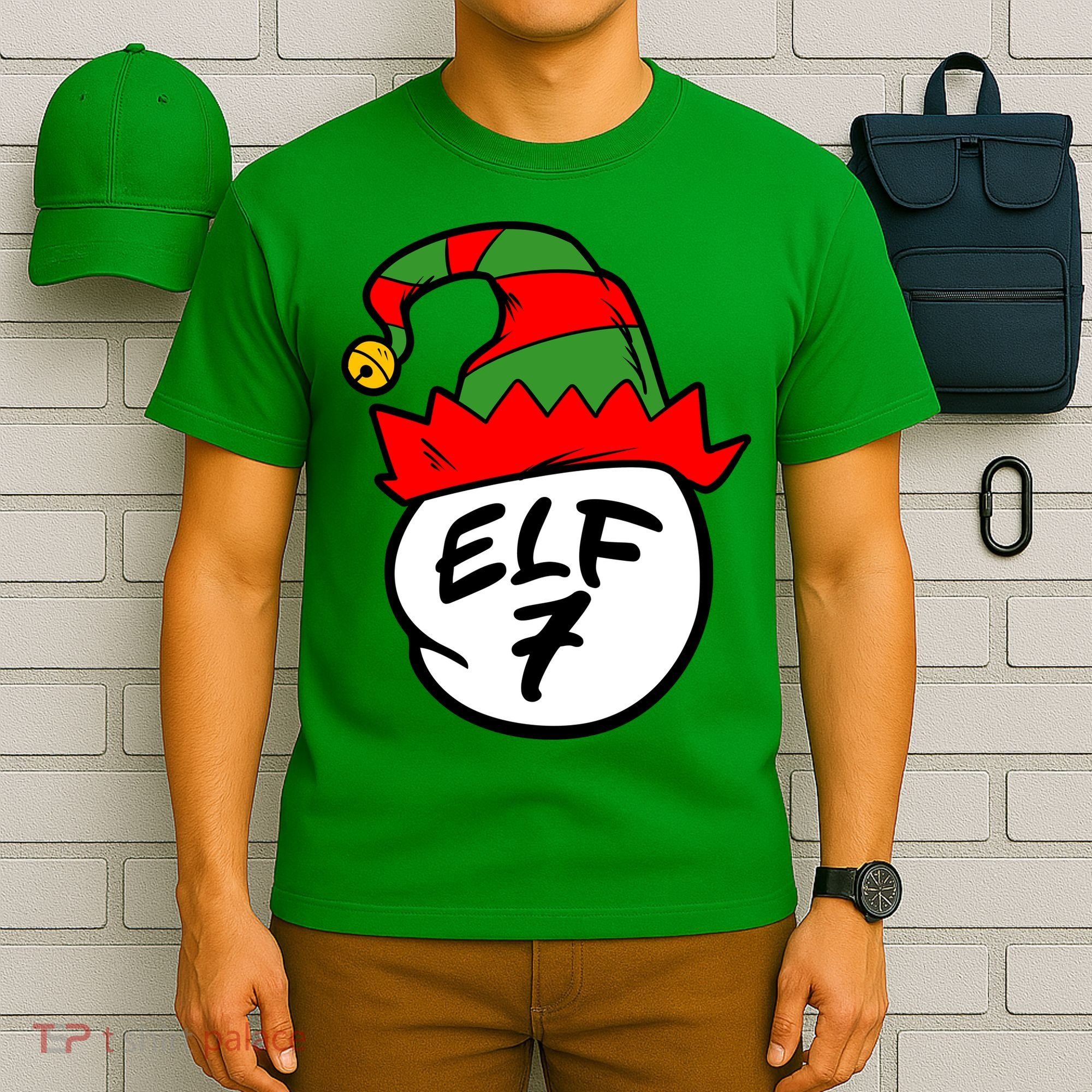 Matching Family Group Elf Hat 7 T-Shirt
