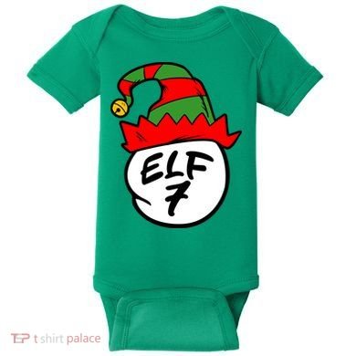 Matching Family Group Elf Hat 7 Baby Bodysuit
