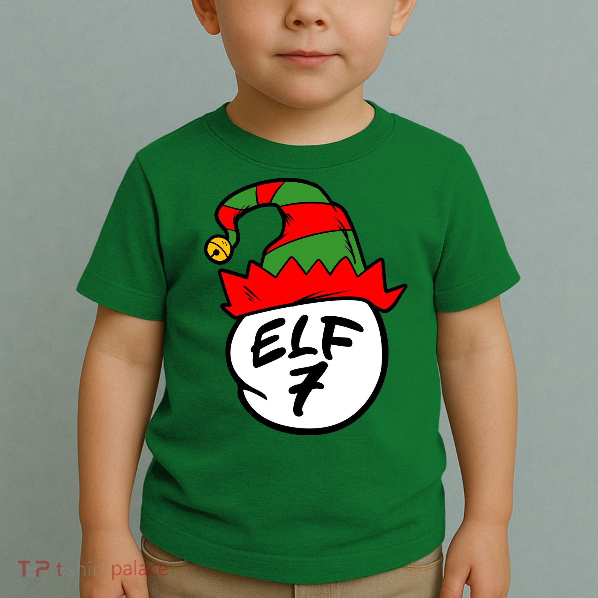 Matching Family Group Elf Hat 7 Toddler T-Shirt