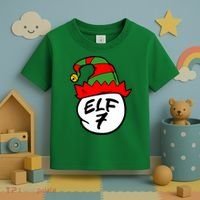 Matching Family Group Elf Hat 7 Toddler T-Shirt thumb 3