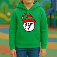 Matching Family Group Elf Hat 7 Kids Hoodie thumb 3