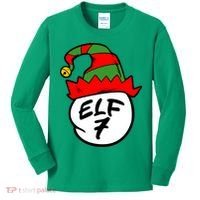 Matching Family Group Elf Hat 7 Kids Long Sleeve Shirt thumb 0