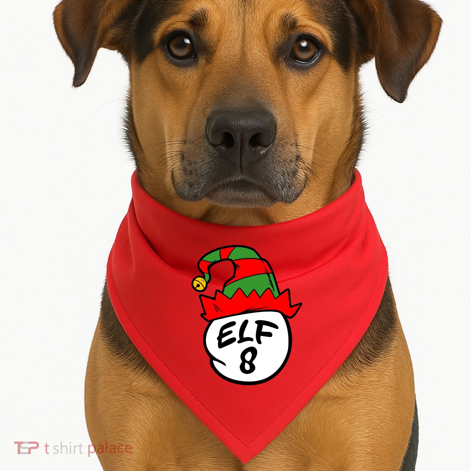 Matching Family Group Elf Hat 8 USA-Made Doggie Bandana