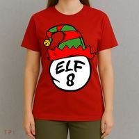 Matching Family Group Elf Hat 8 T-Shirt thumb 4