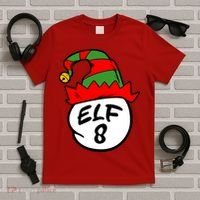 Matching Family Group Elf Hat 8 T-Shirt thumb 5