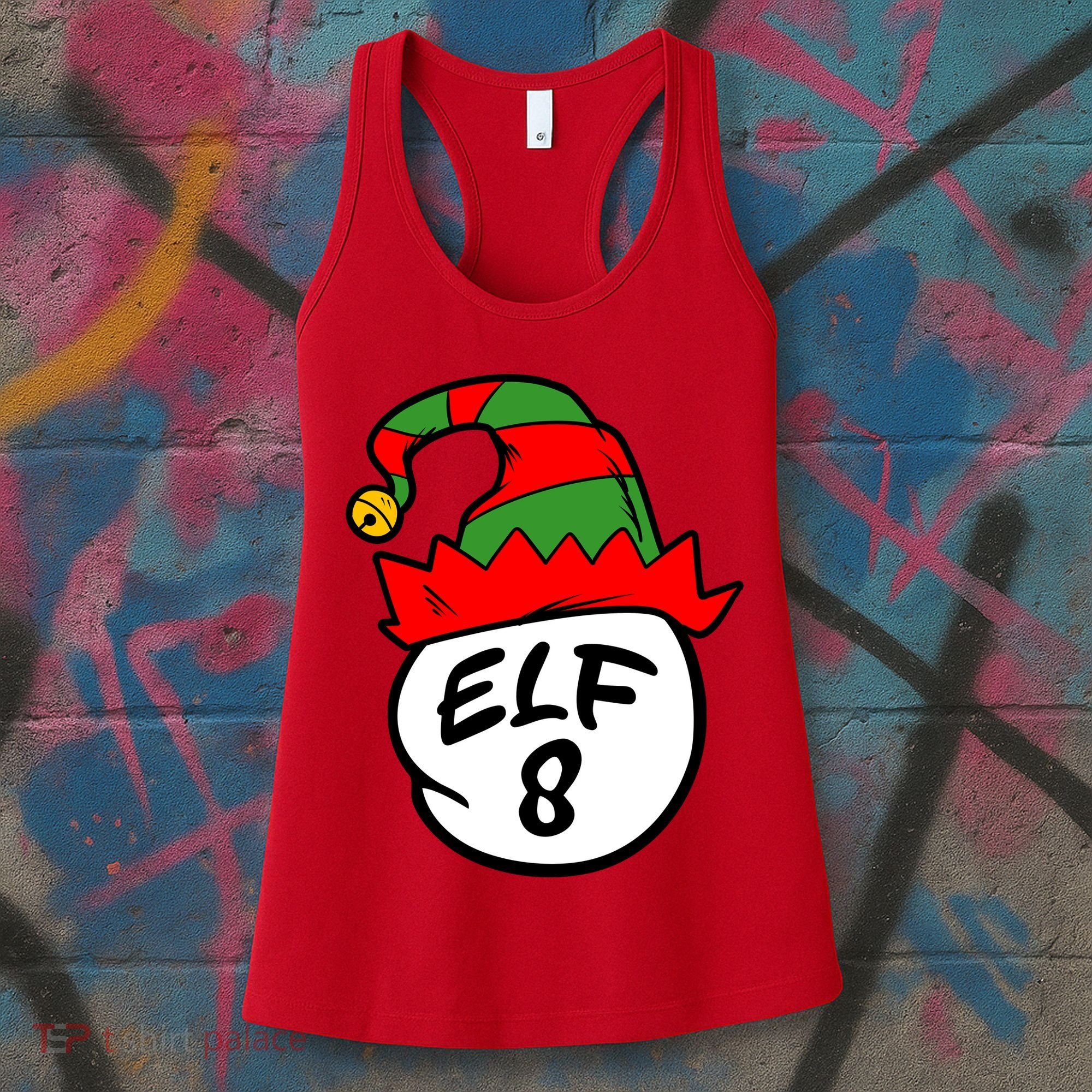 Matching Family Group Elf Hat 8 Women's Tank Top