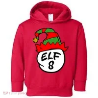 Matching Family Group Elf Hat 8 Toddler Hoodie thumb 0