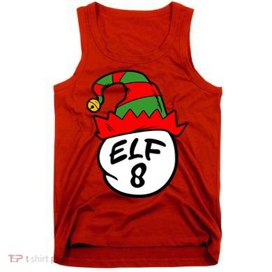 Matching Family Group Elf Hat 8 Tank Top
