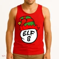 Matching Family Group Elf Hat 8 Tank Top thumb 3