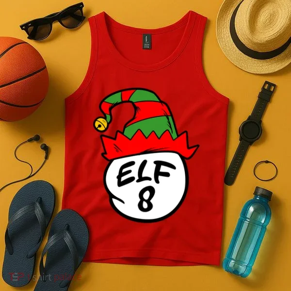 Matching Family Group Elf Hat 8 Tank Top