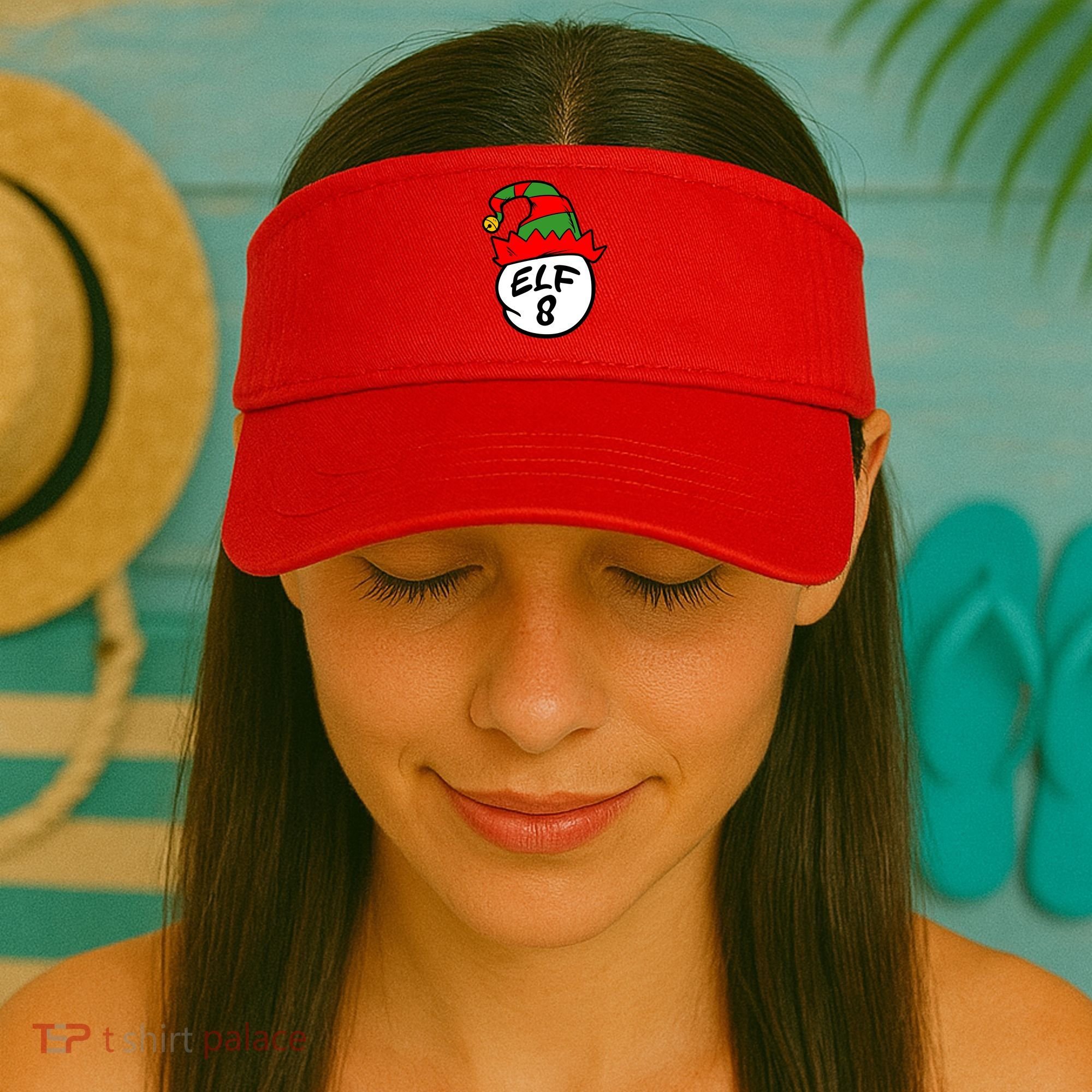Matching Family Group Elf Hat 8 Visor