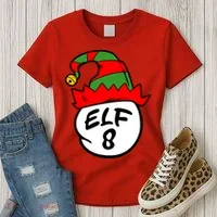 Matching Family Group Elf Hat 8 Women's T-Shirt thumb 3