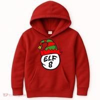 Matching Family Group Elf Hat 8 Kids Hoodie thumb 0