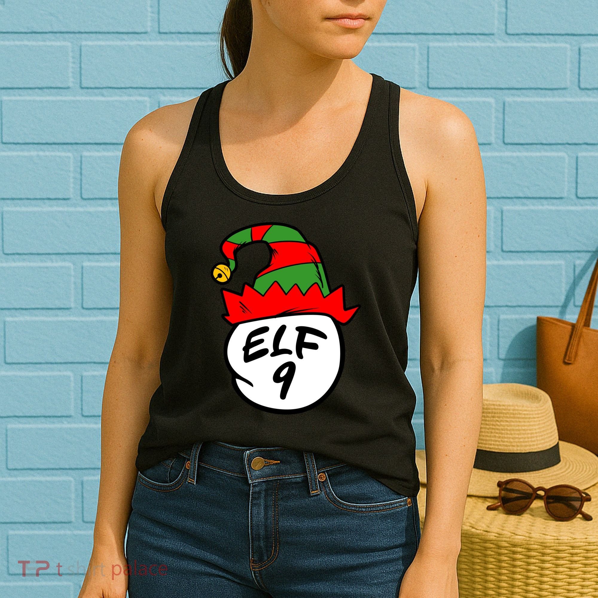Matching Family Group Elf Hat 9 Women's Tank Top