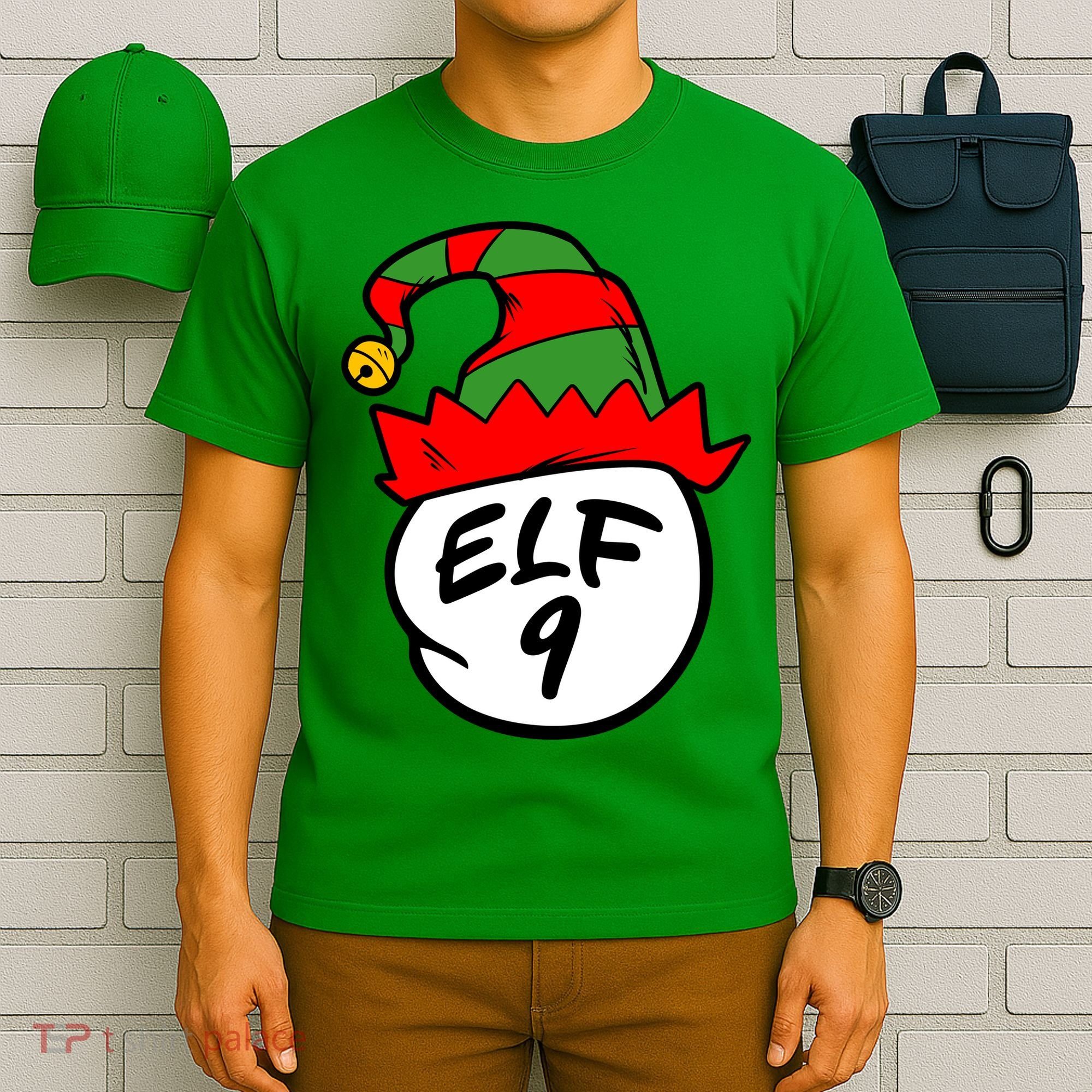 Matching Family Group Elf Hat 9 T-Shirt