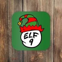 Matching Family Group Elf Hat 9 Coaster thumb 0