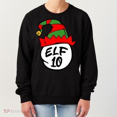 Matching Family Group Elf Hat 10 Women's Sweatshirt