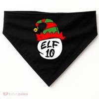 Matching Family Group Elf Hat 10 USA-Made Doggie Bandana thumb 0